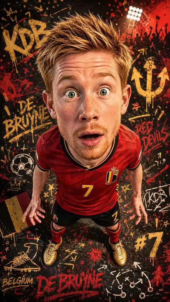 Kevin De Bruyne Belgium Caricature