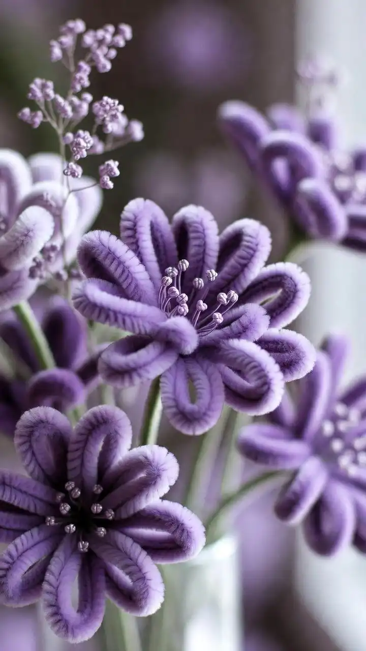 Lavender Purple Fluffy Pipe Cleaner