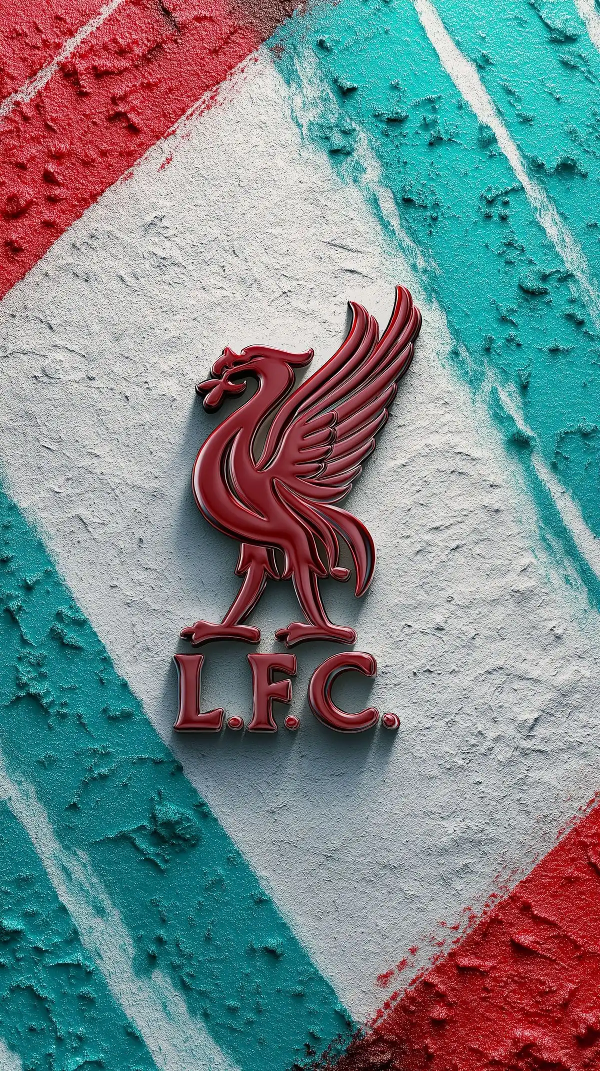 LFC Logo with Paint Splatter Texture