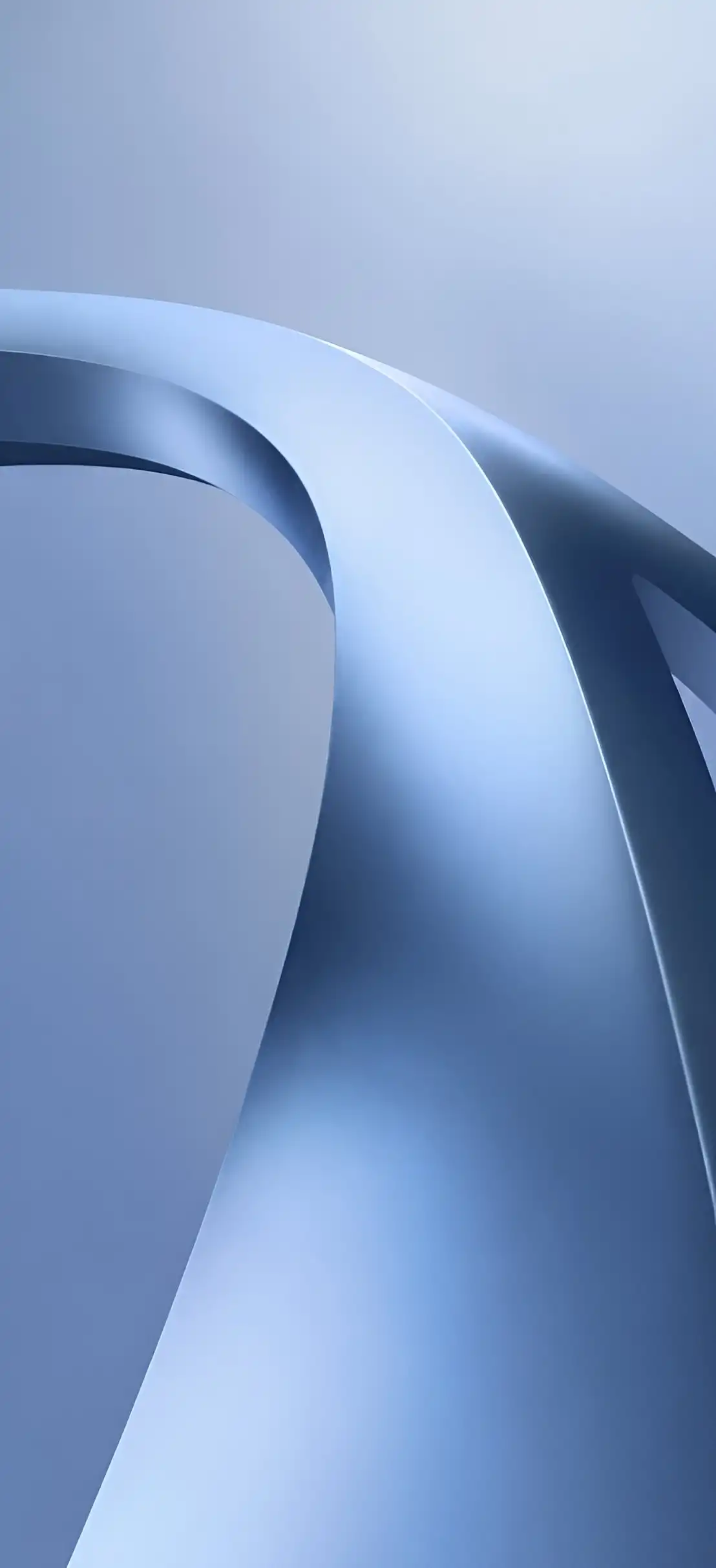 Light Blue Soft Fluid Curve Abstract