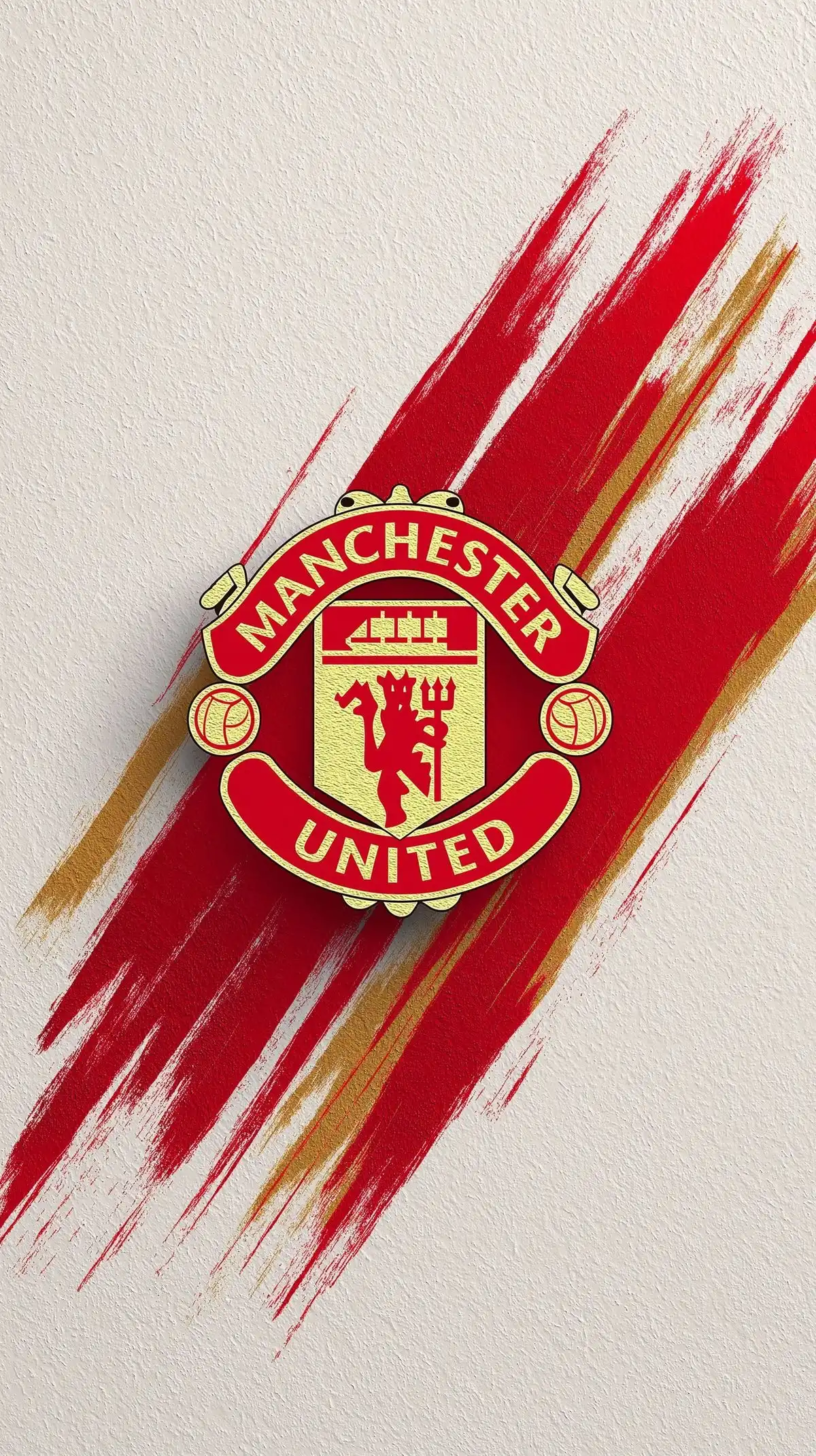 Man Utd Logo with Artistic Texture