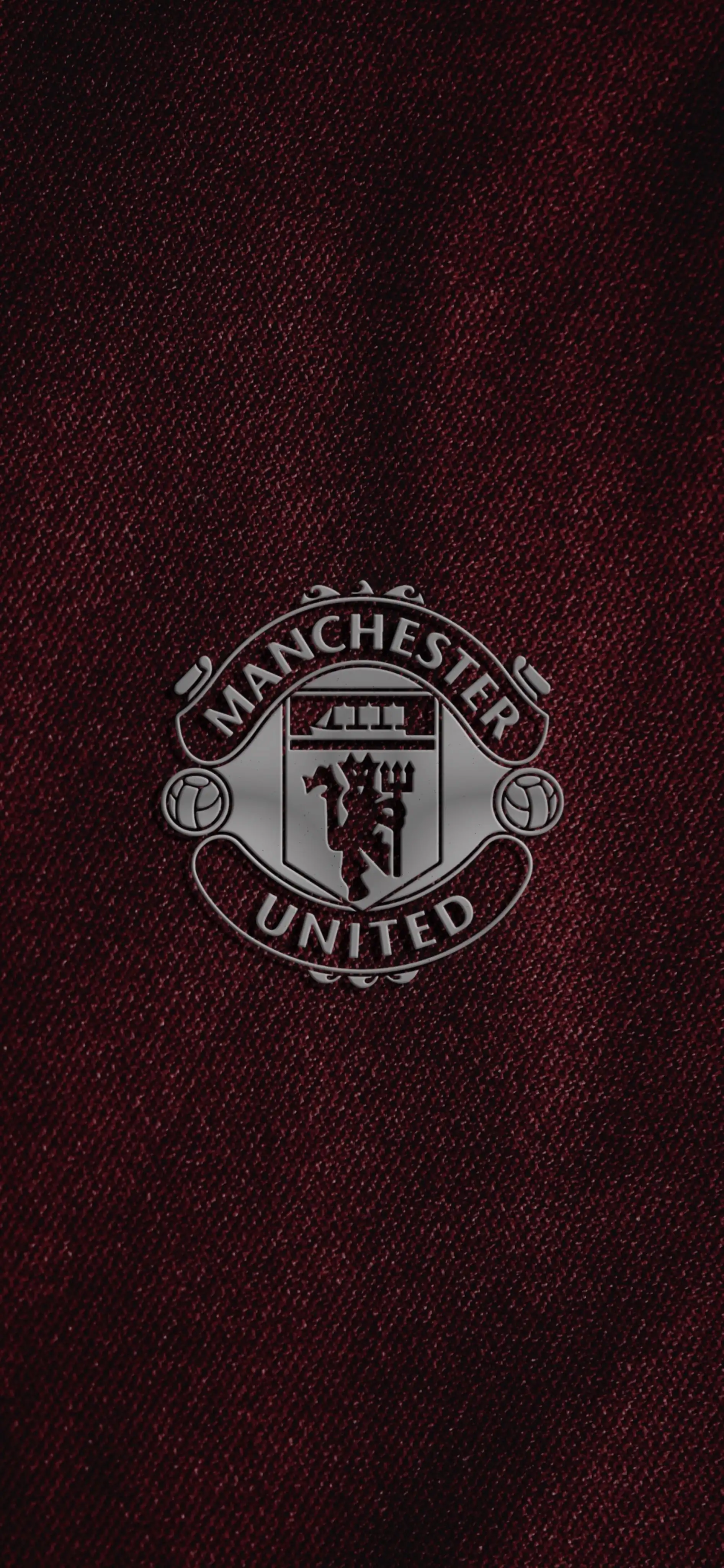 Manchester United Crest Dark Red