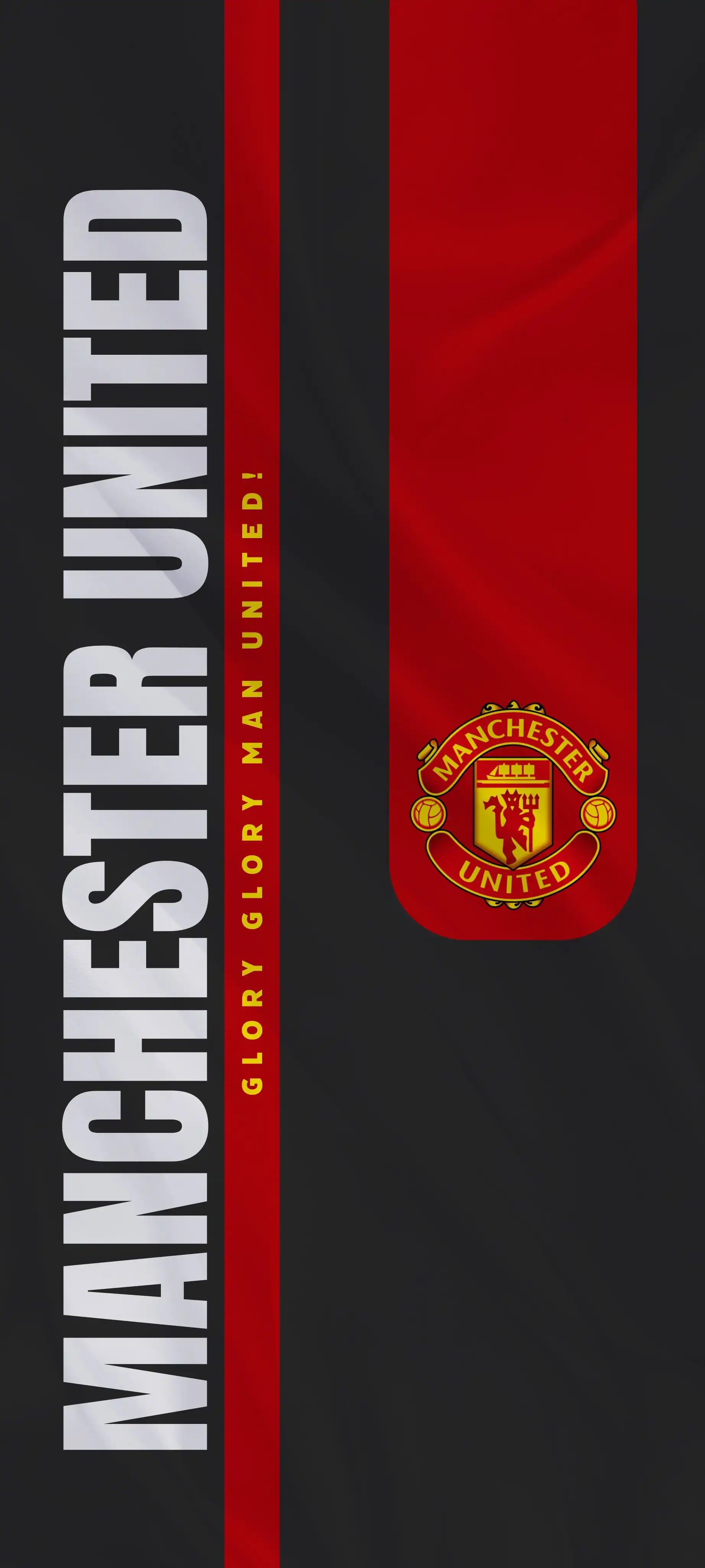 Manchester United Crest Glory Glory