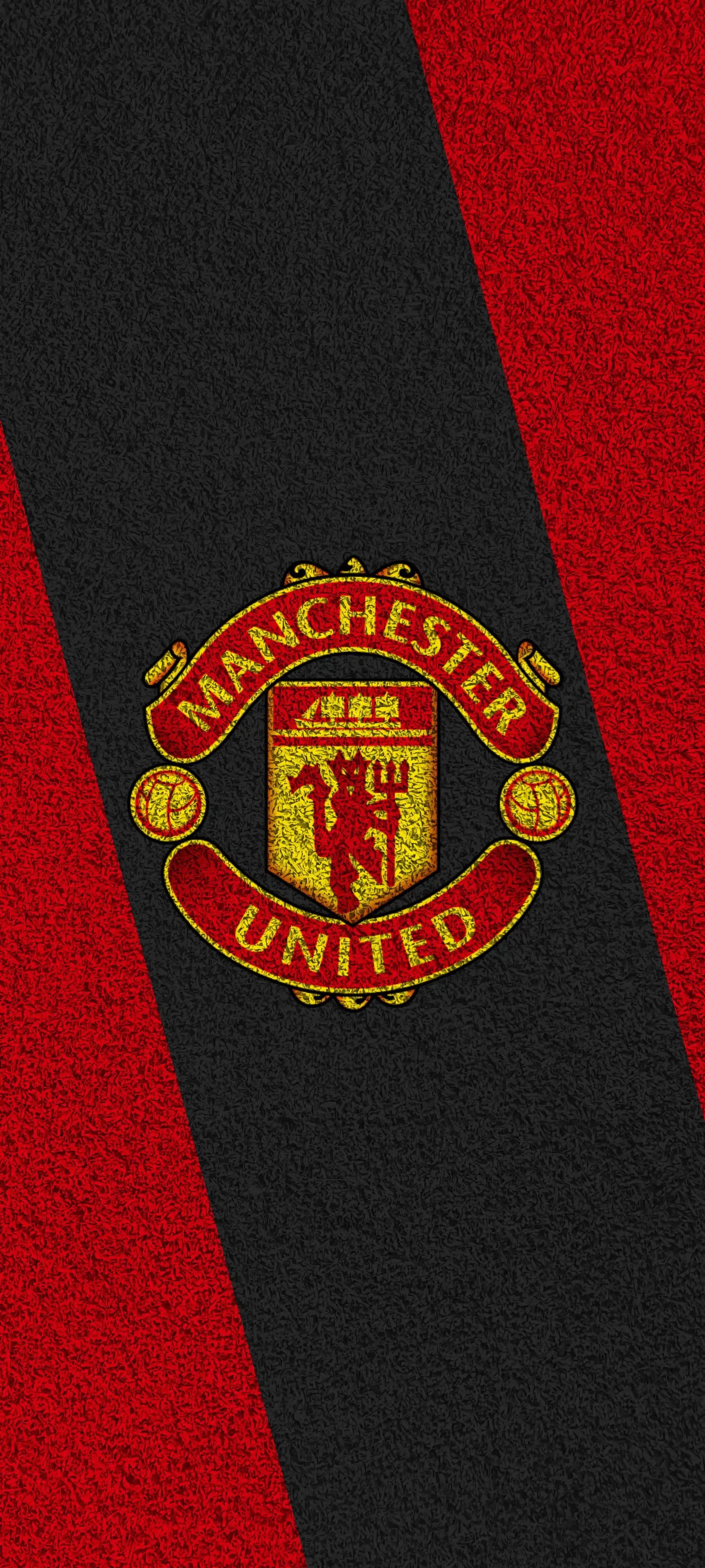 Manchester United Crest Red Black