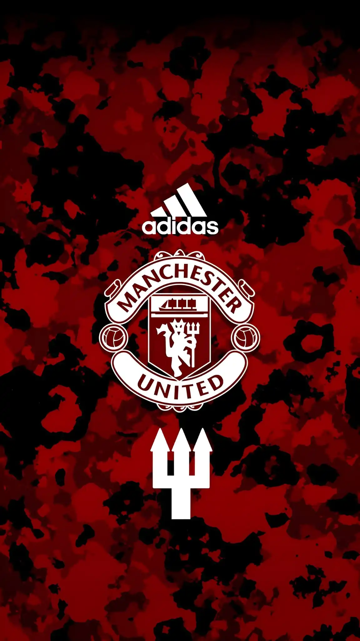 Manchester United Crest Red Black