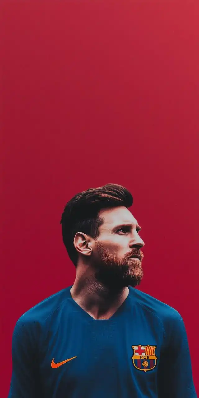 Messi Barcelona Legend Side Profile 4K