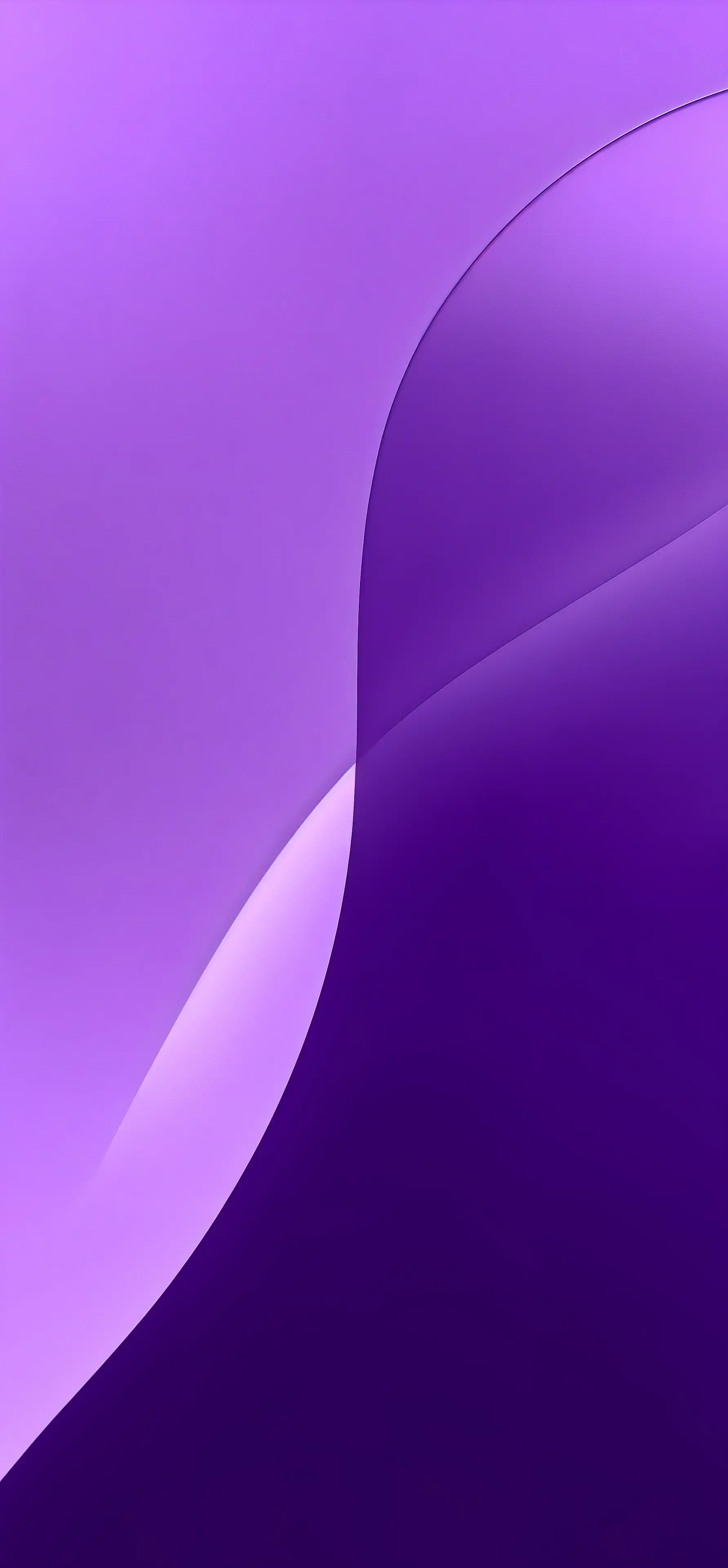 Minimalist Abstract Purple Curved Layers
