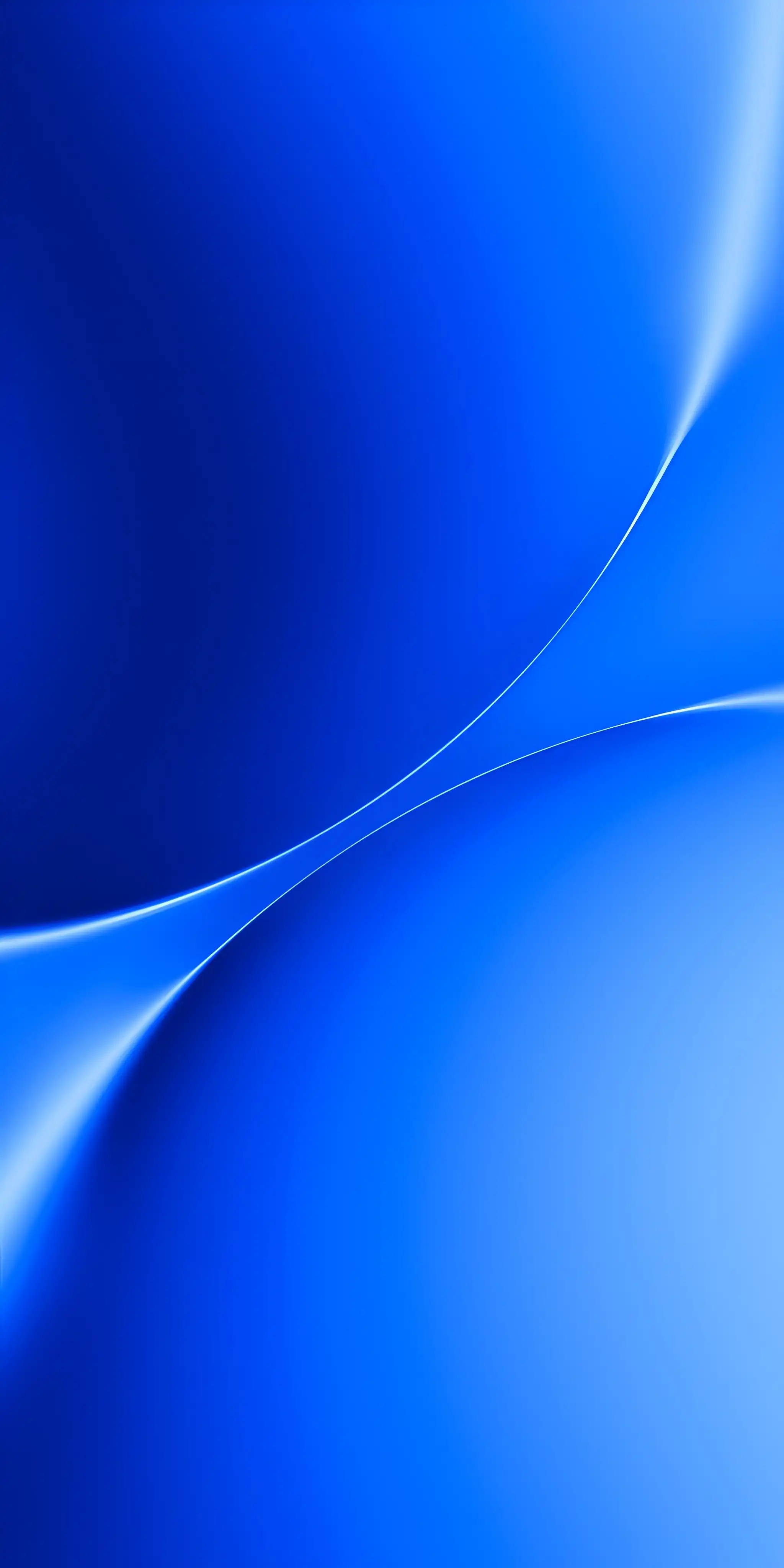 Minimalist Blue Abstract Smooth Flowing Curves 4K