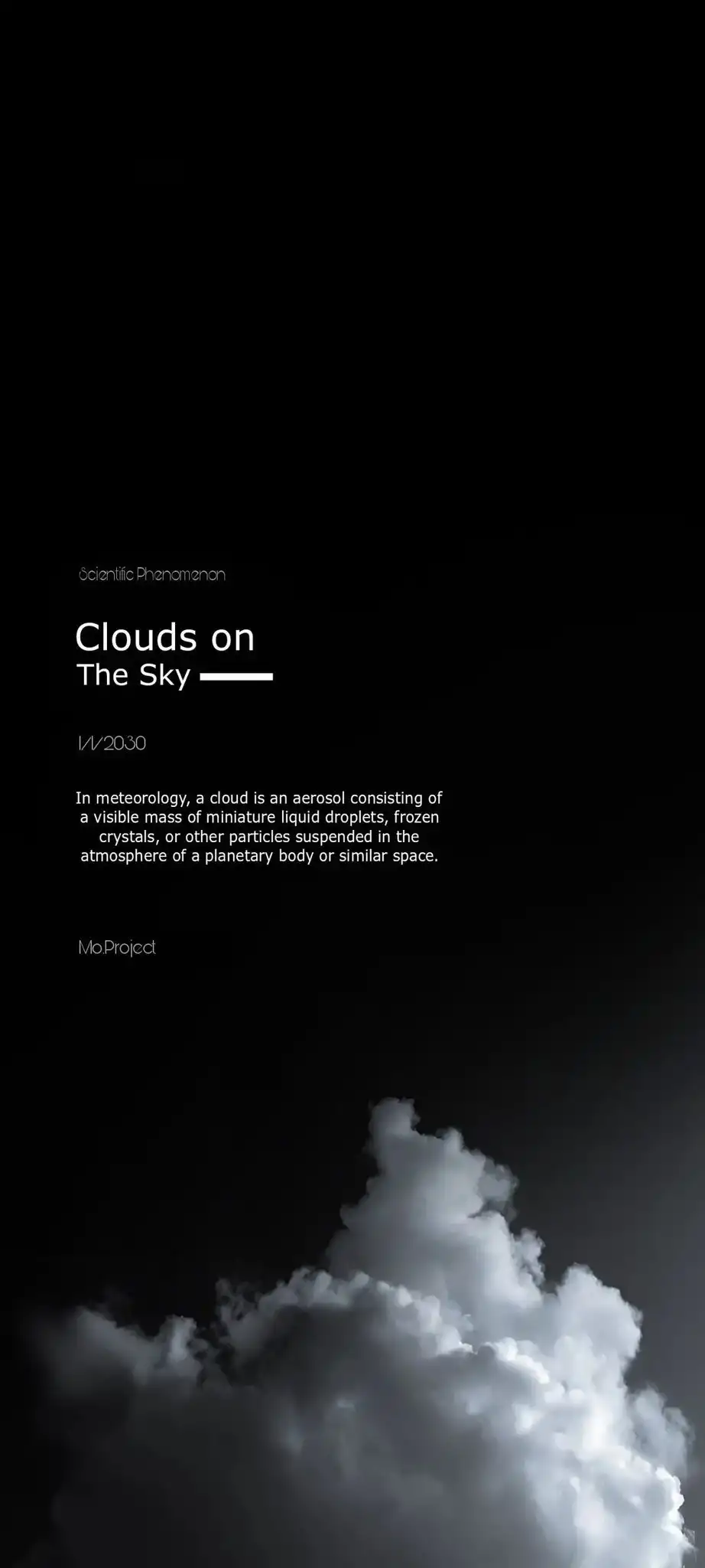 Minimalist Cloud Scientific Phenomenon 4K