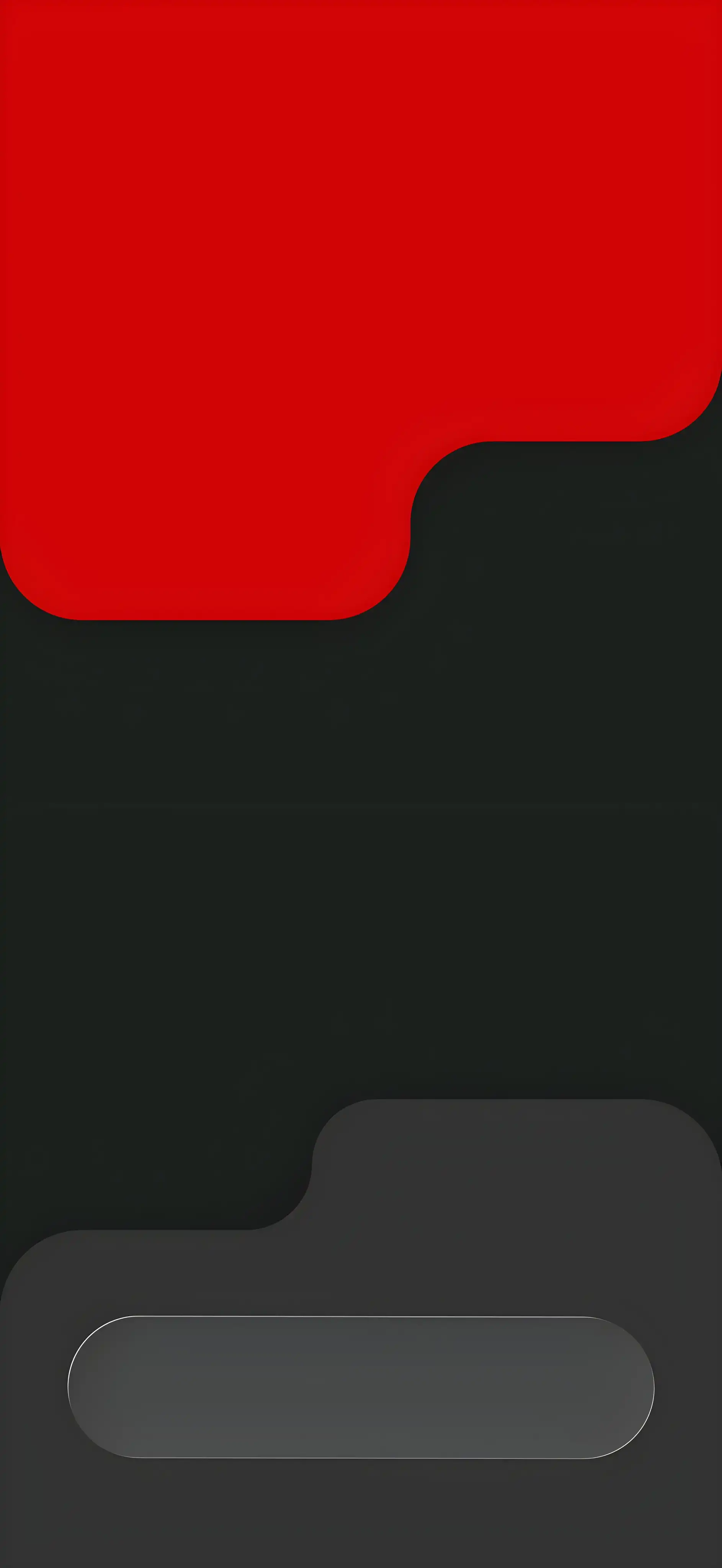 Minimalist Red and Charcoal Abstract Art