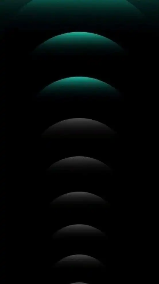 Minimalist Teal Gradient Spheres