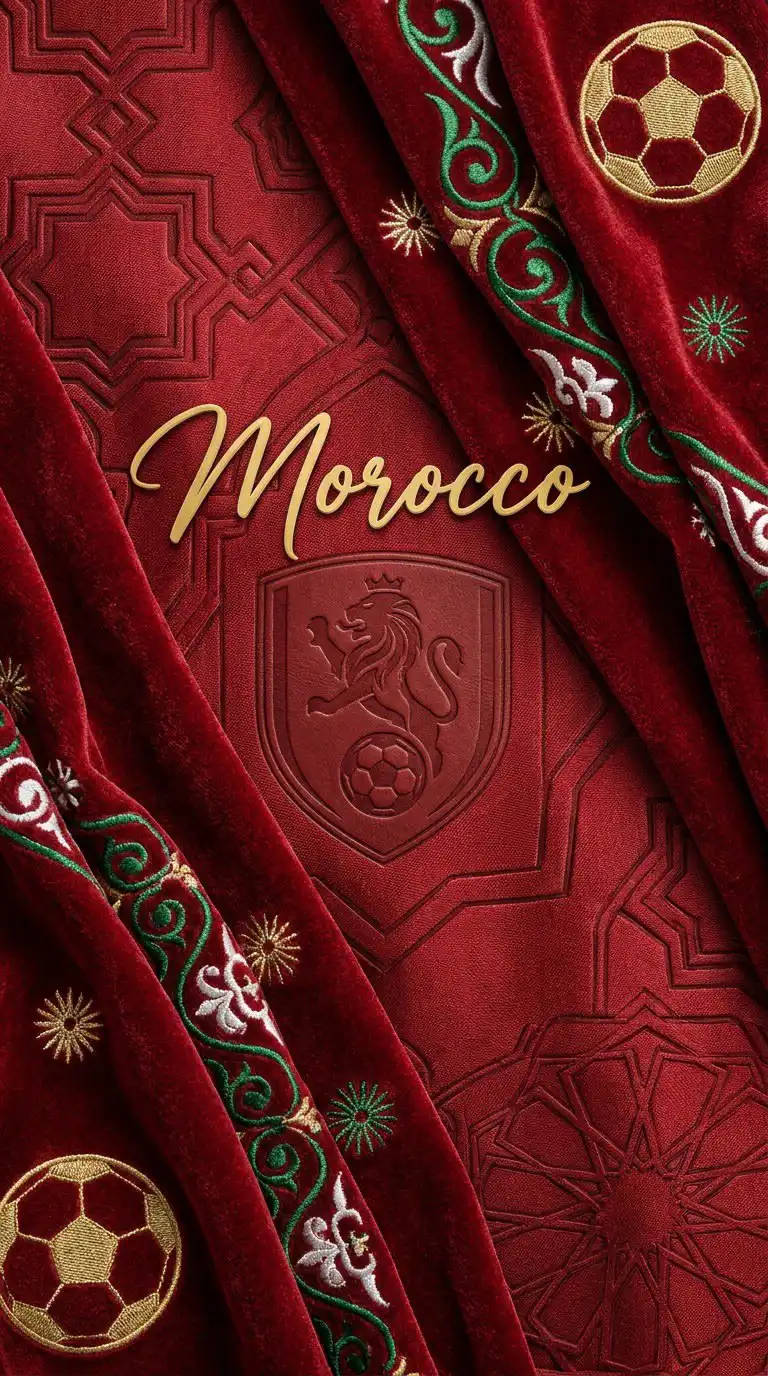 Morocco National Team Jersey Close Up