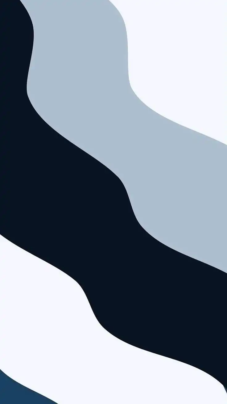 Navy Blue Sage Organic Wave Minimal 4K