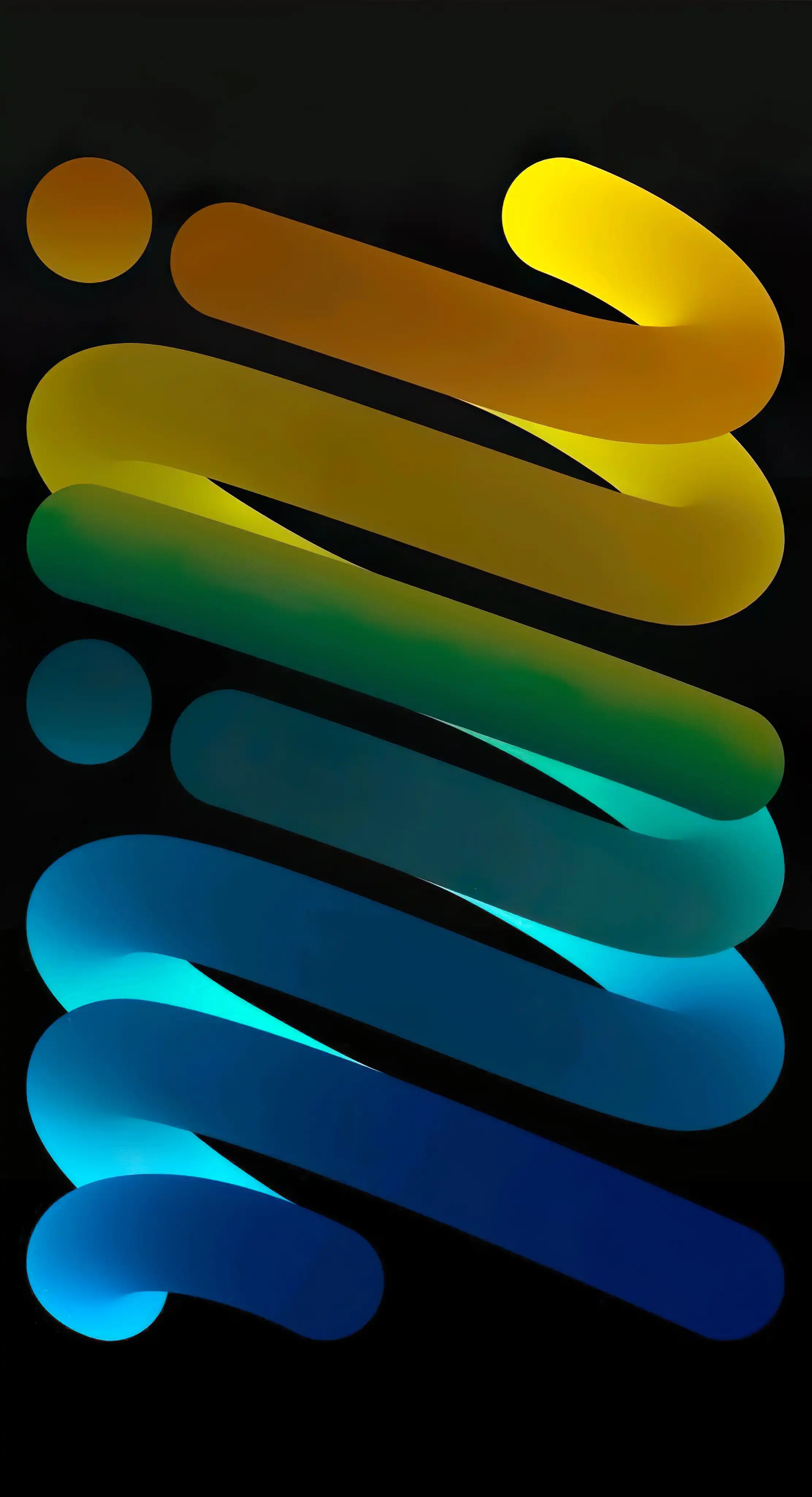 Neon Rainbow Liquid Ribbon Wave 4K