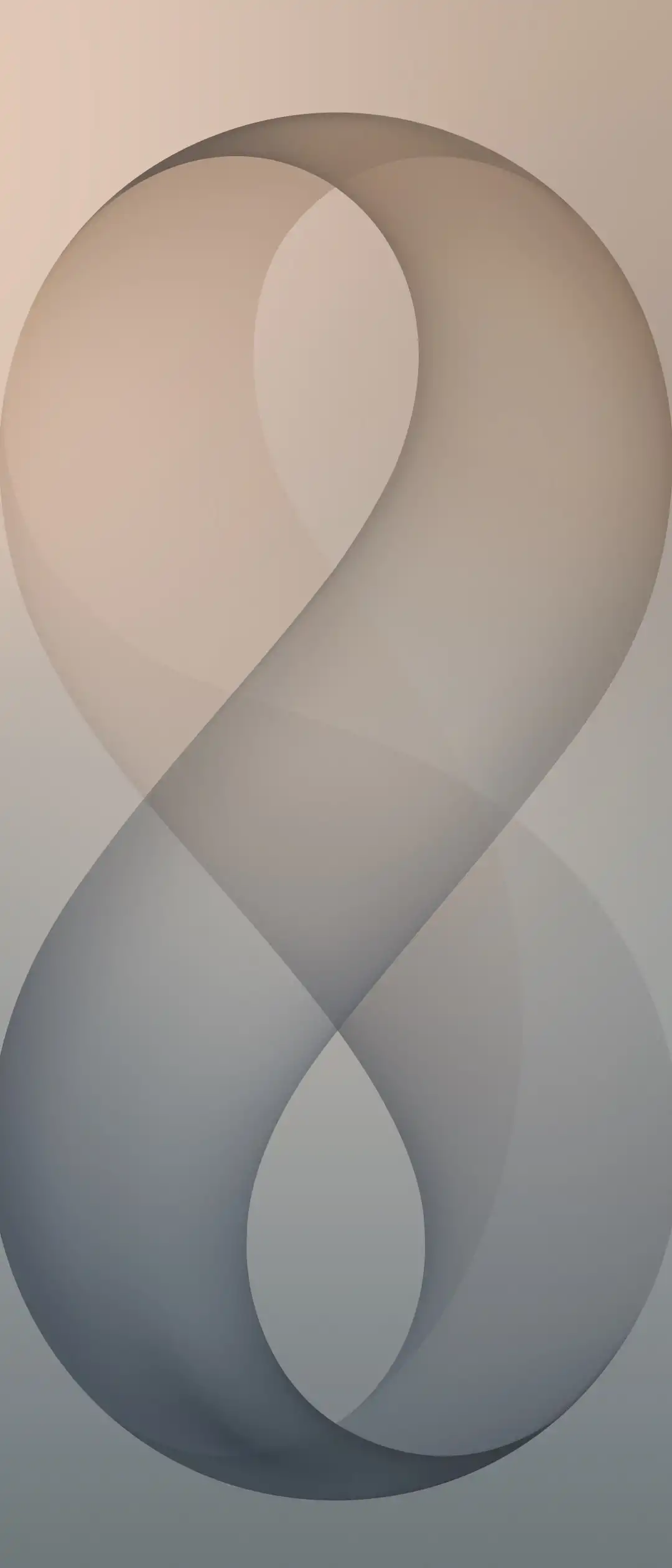 Neutral Beige Infinity Loop Abstract