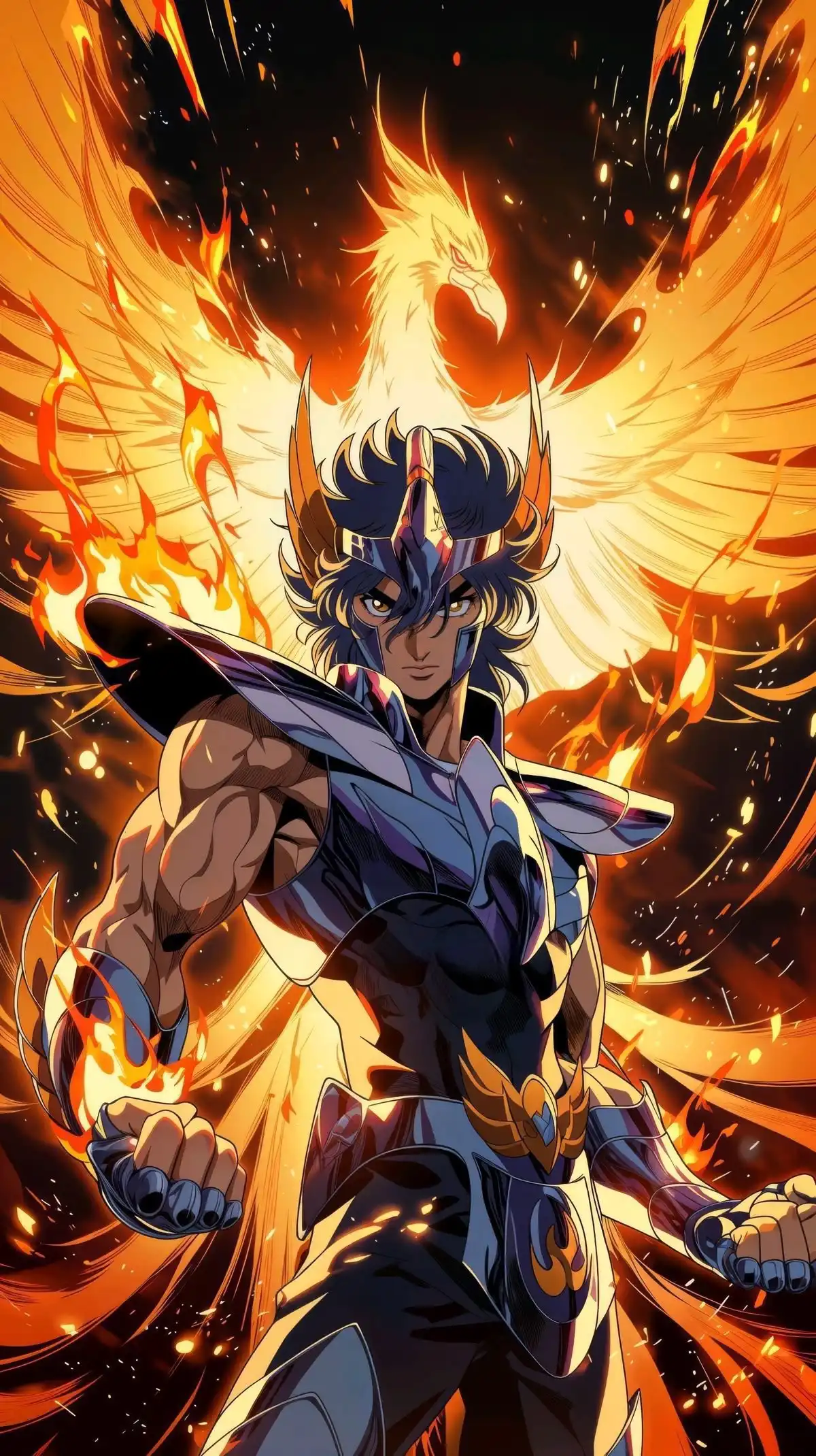 Phoenix Ikki Saint Seiya Burning Wings