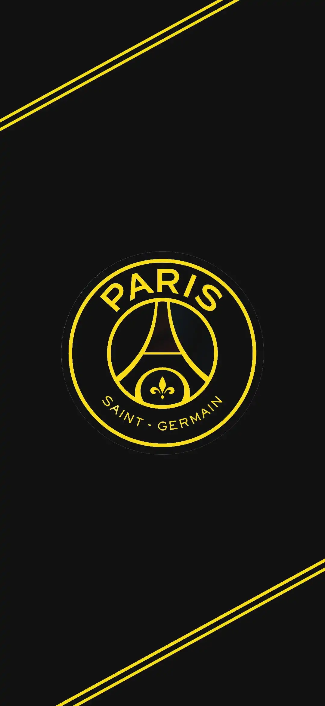 PSG Crest Black Yellow Logo