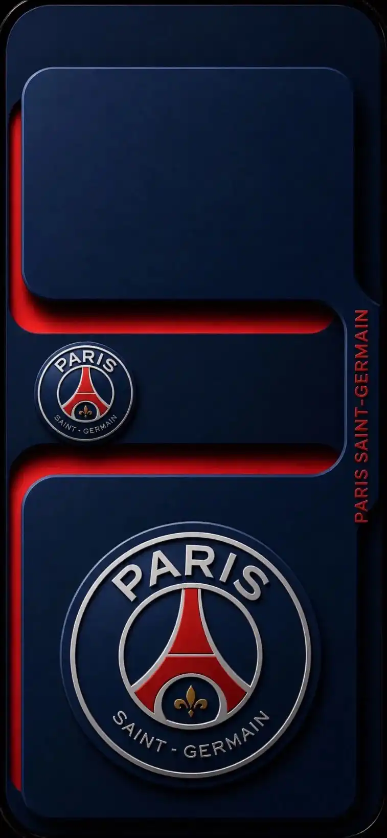 PSG Crest Premium Navy Silver
