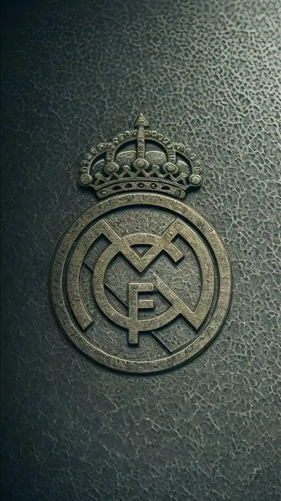Real Madrid Crest Metallic Logo