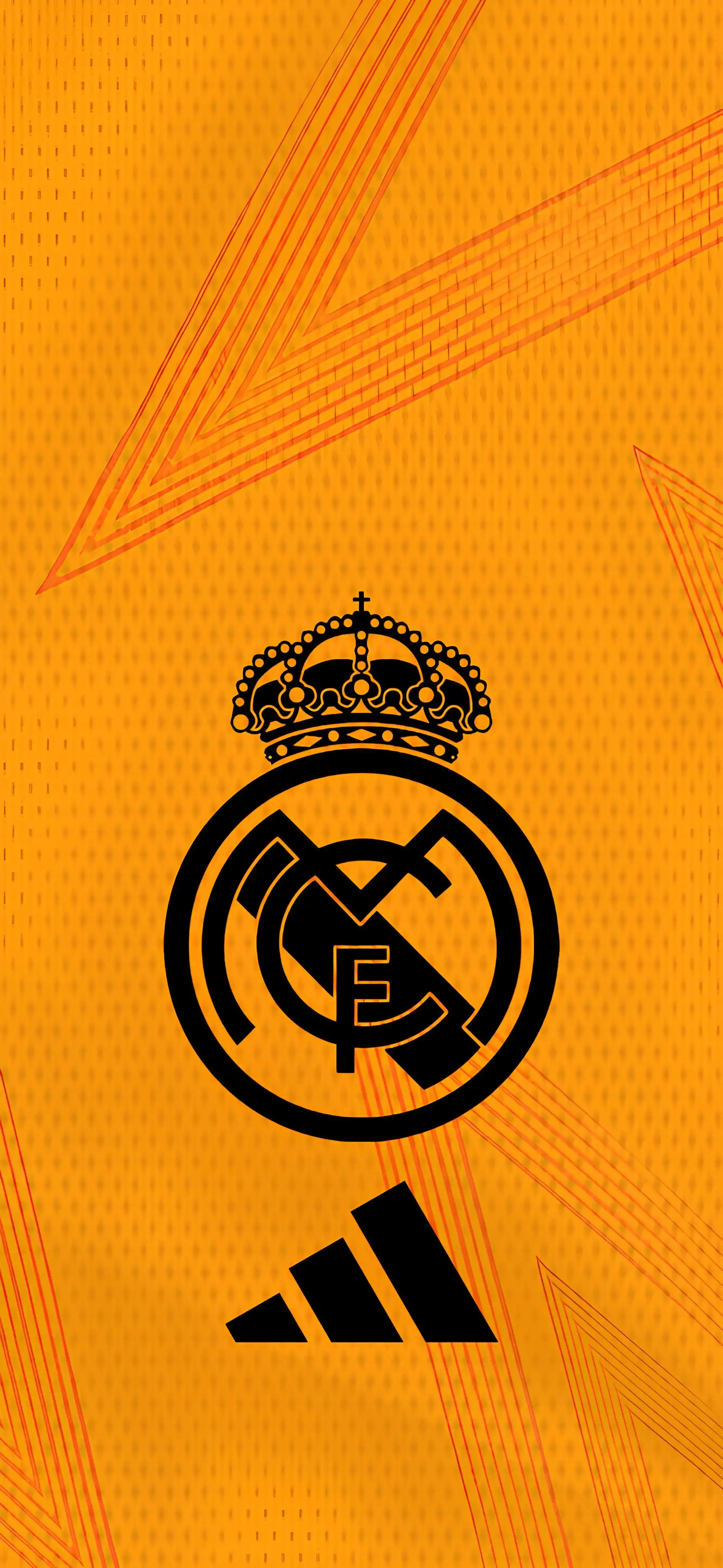 Real Madrid Crest Orange Jersey