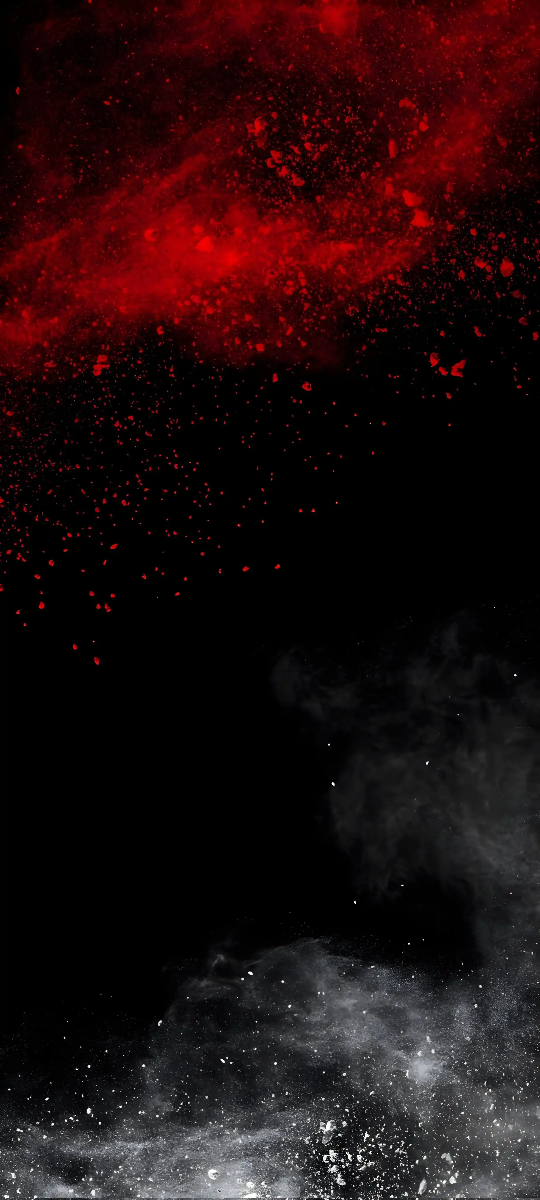Red Nebula Cosmic Dust Smoke Explosion 4K