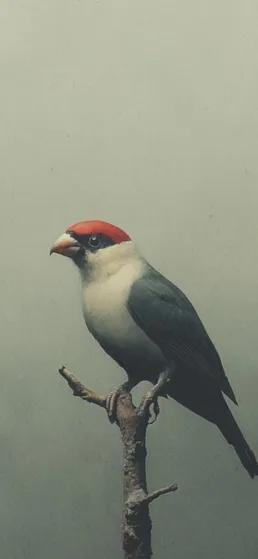 Scarlet Perch Wallpaper