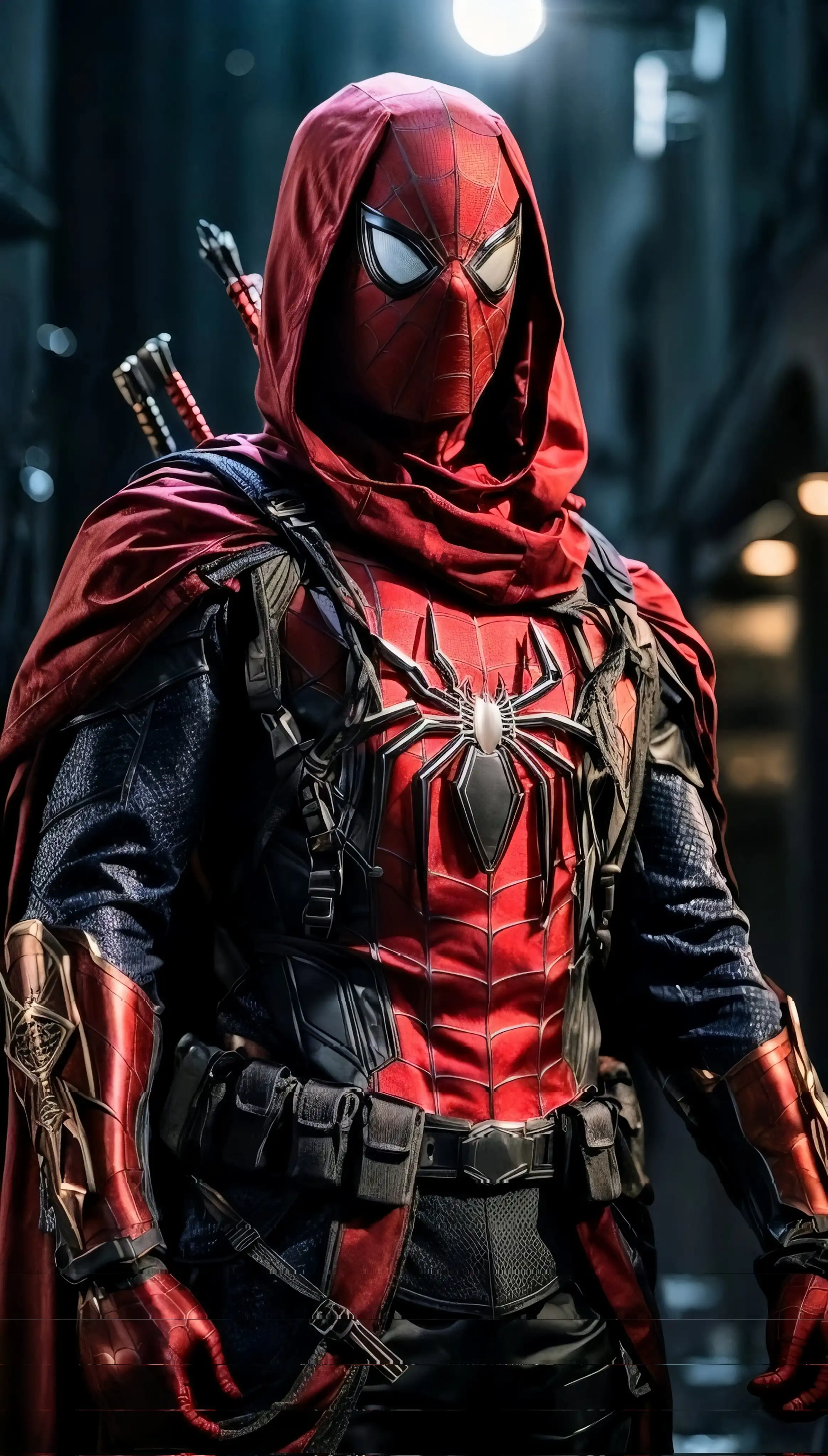 Scarlet Symbiote Spider Man Hooded Rage 4K