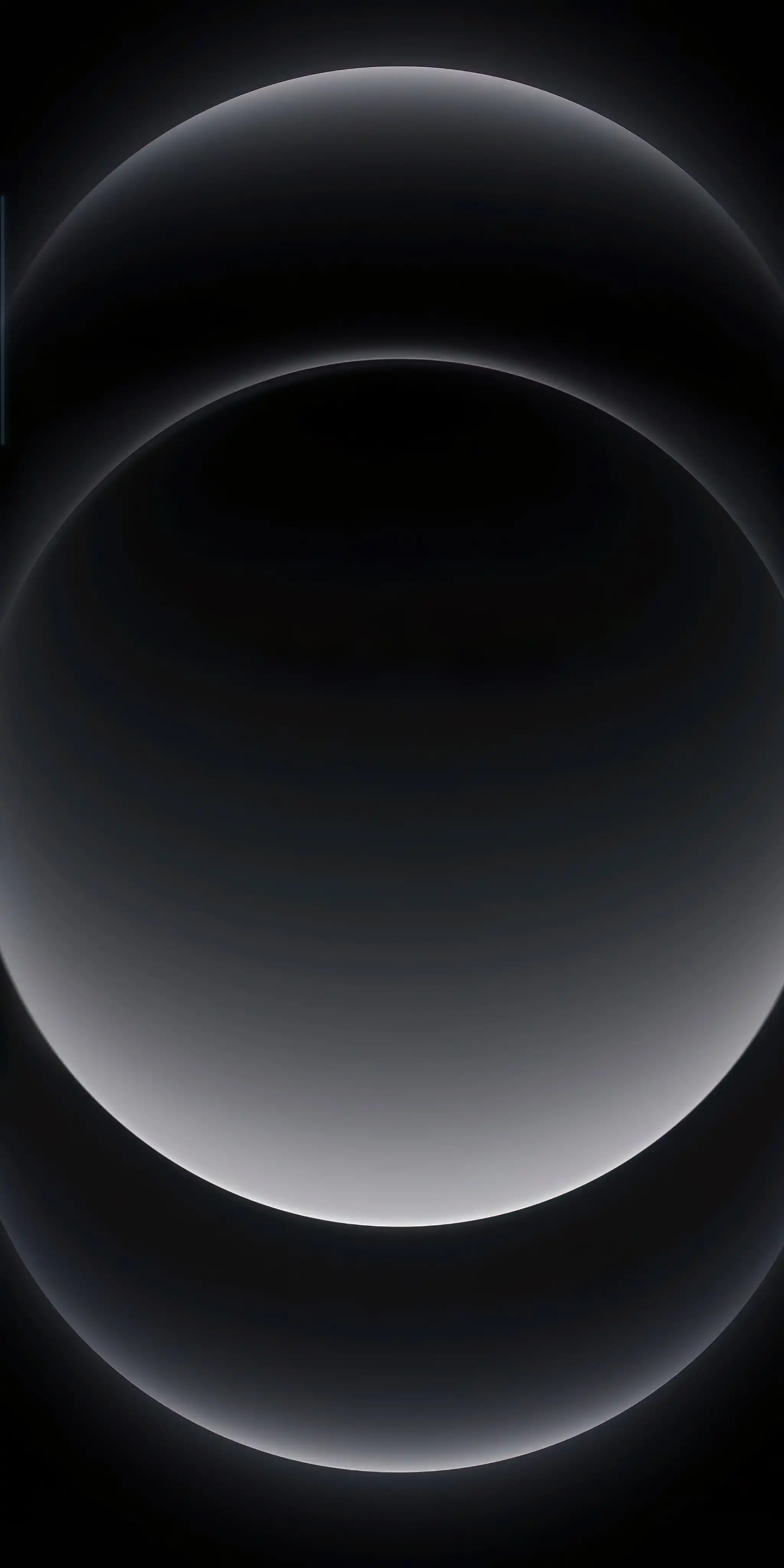 Silver Eclipse Twin Rings Void Glow 4K