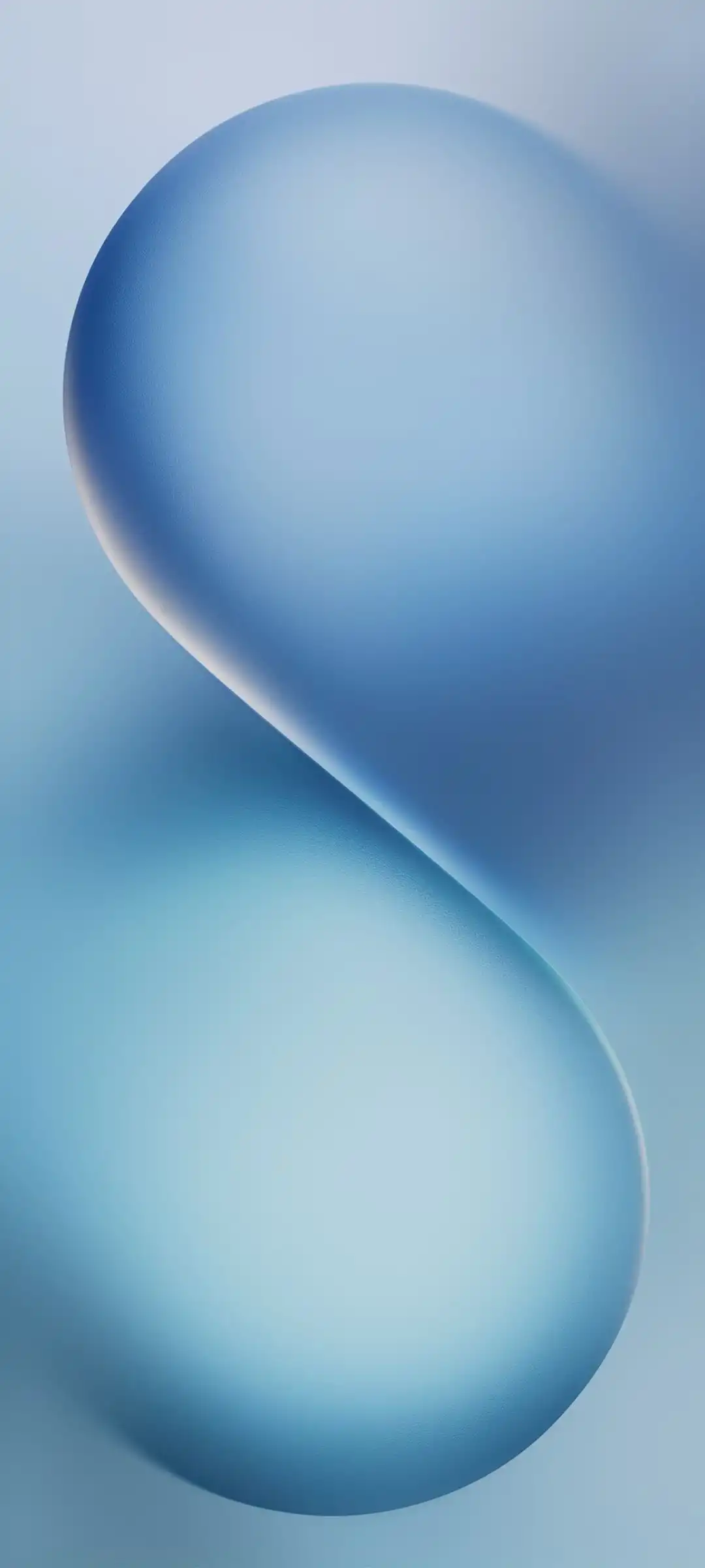 Soft Blue Glossy Infinity Curve Abstract 4K
