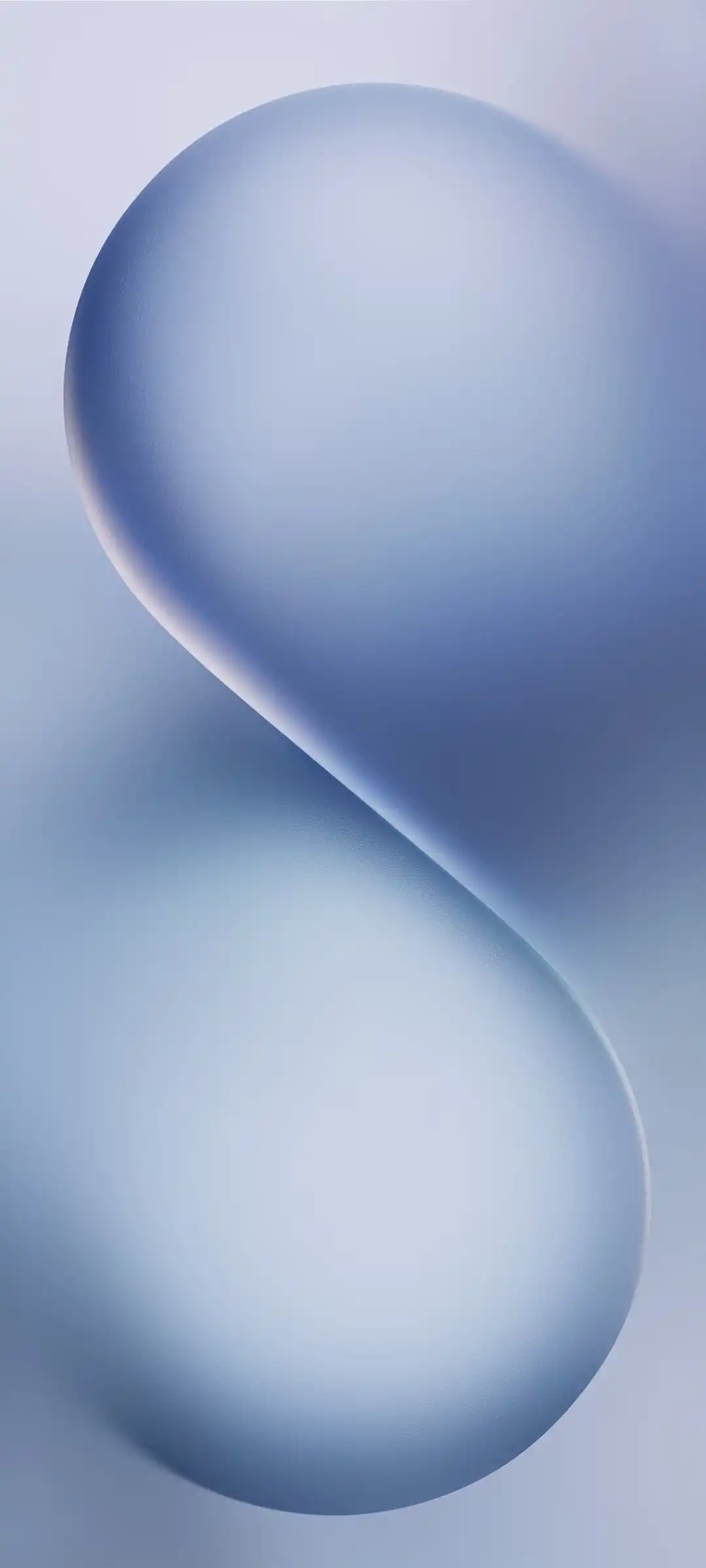Soft Blue Glossy Infinity Curve Abstract 4K