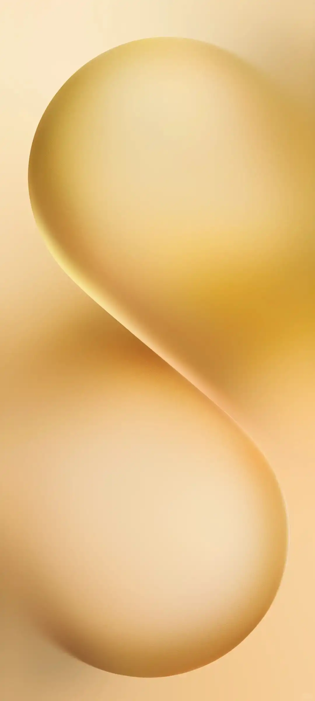 Soft Golden Glossy Infinity Curve 4K