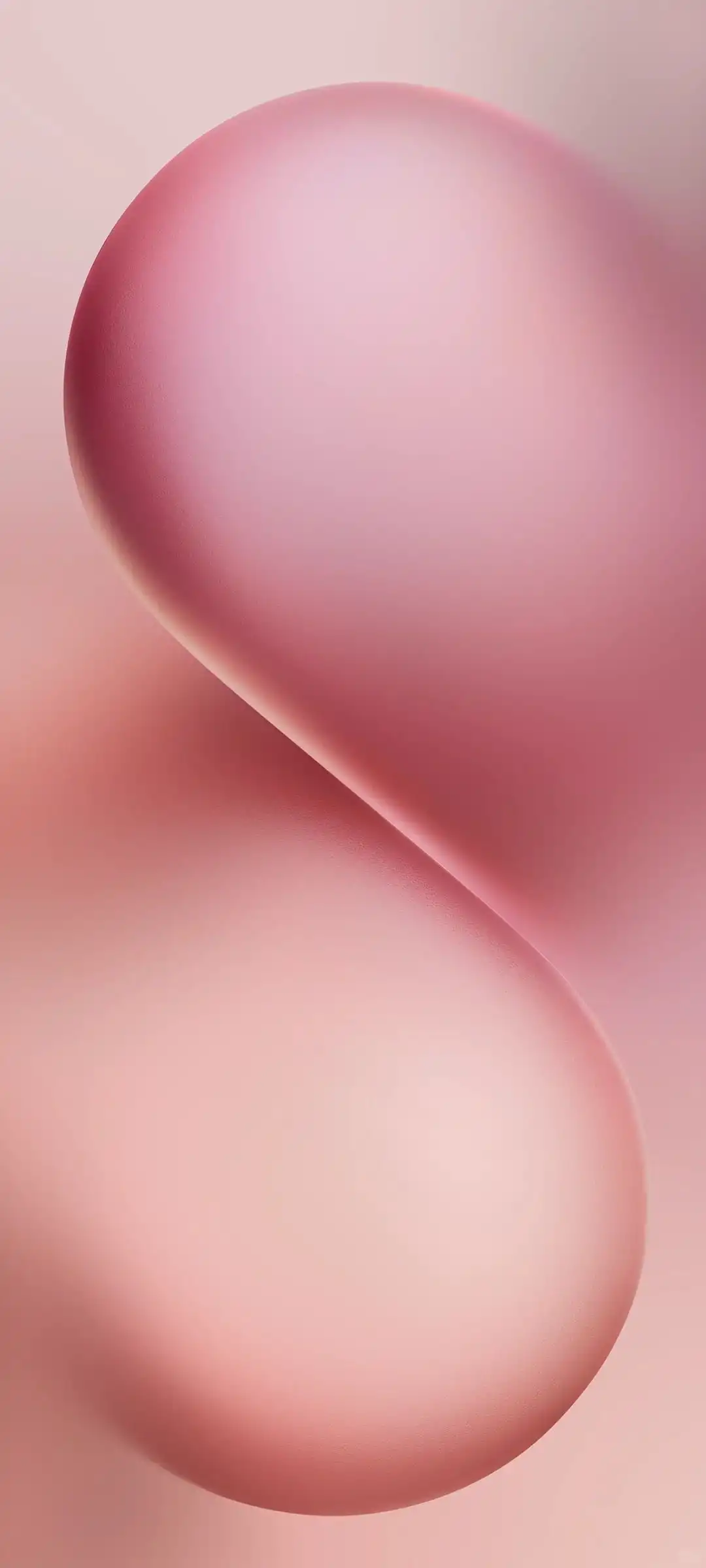 Soft Pink Glossy Infinity Curve Abstract 4K