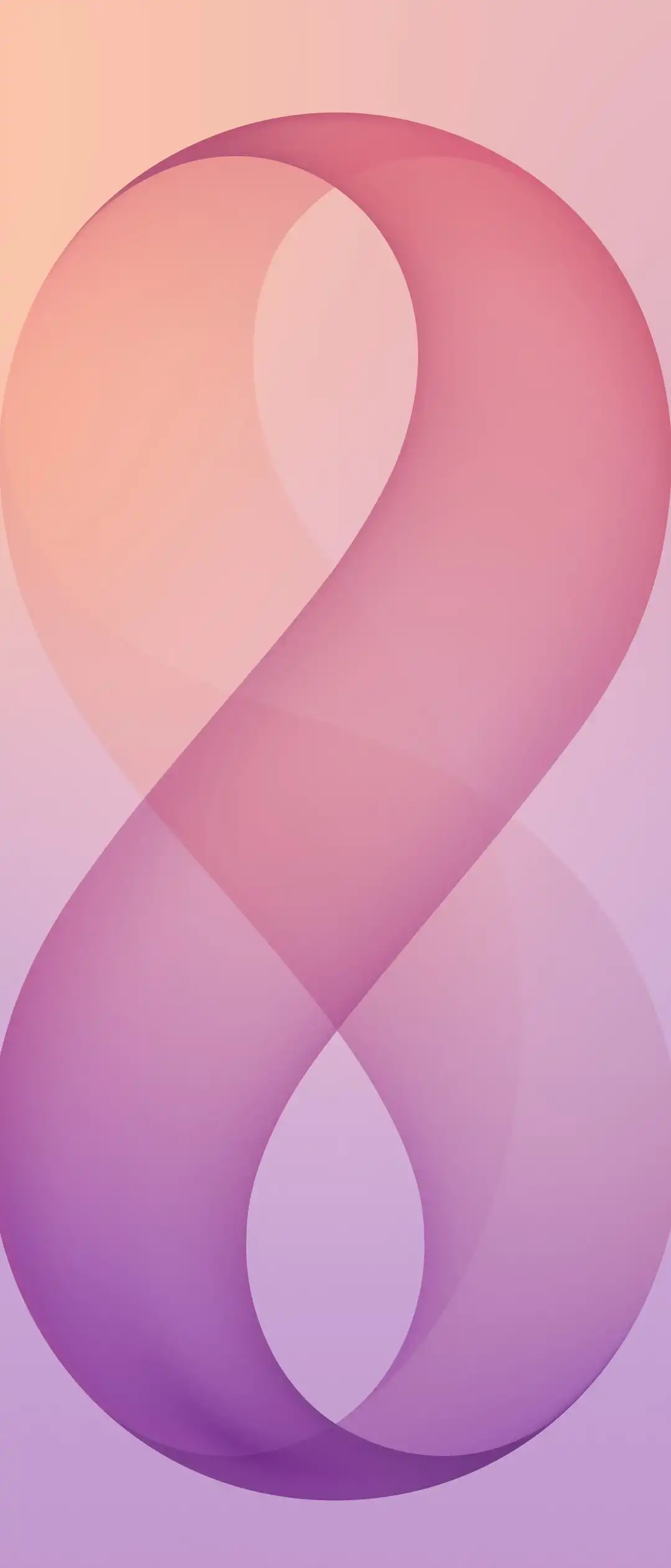 Soft Pink Purple Infinity Loop Abstract