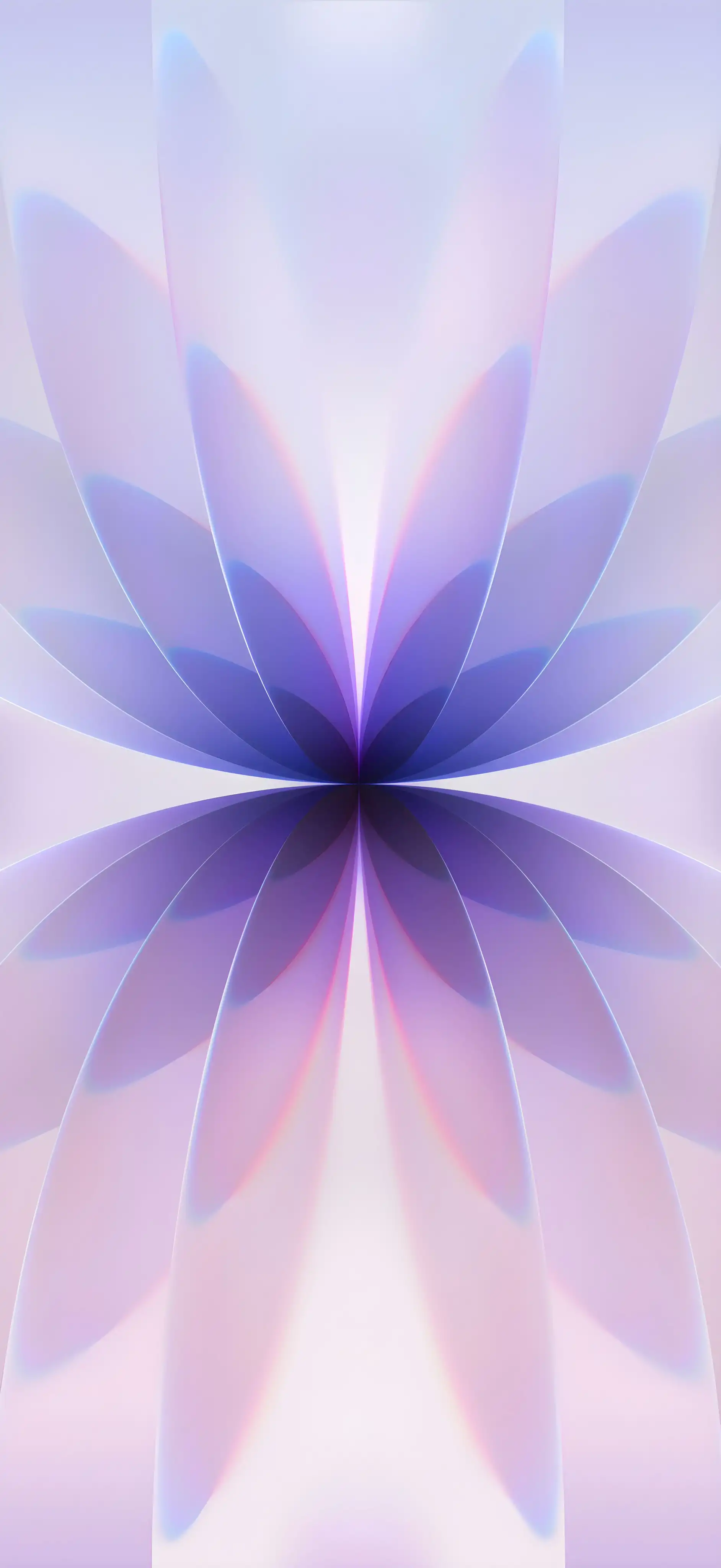 Soft Purple and Blue Petals with Light Gradient