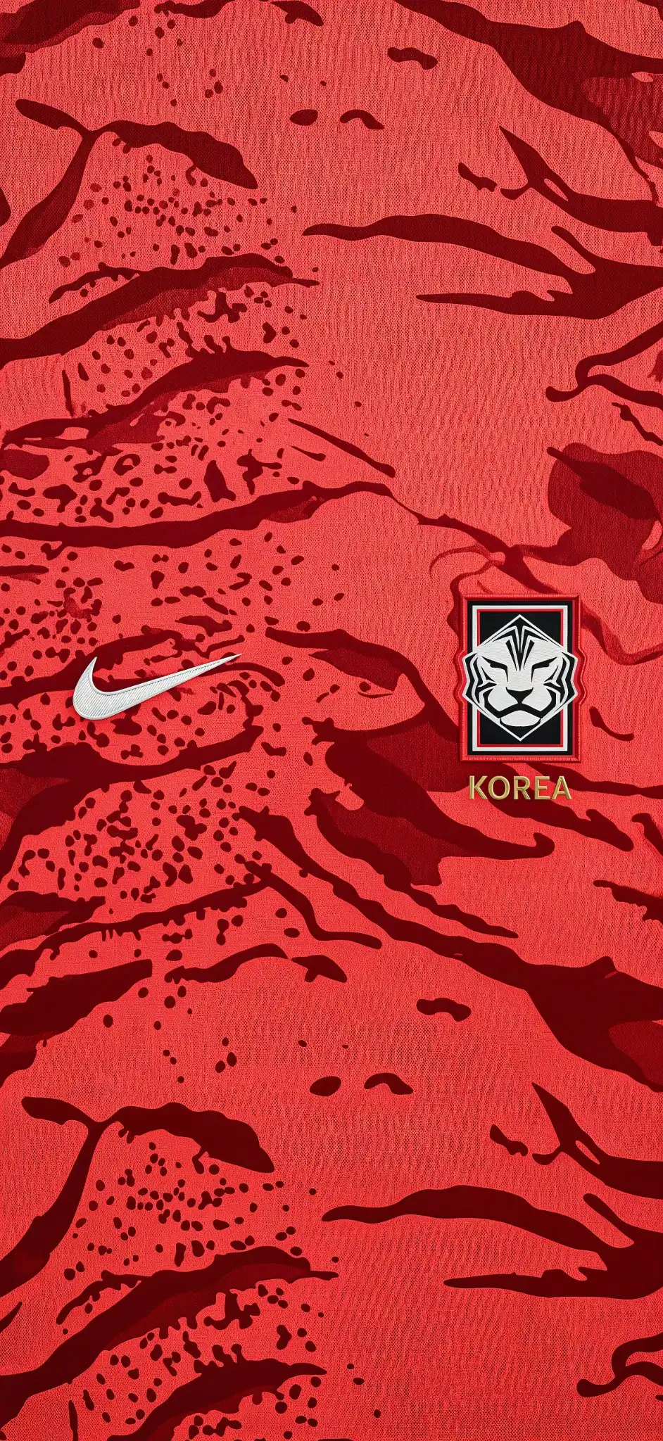 South Korea National Team Nike Red Camo Jersey