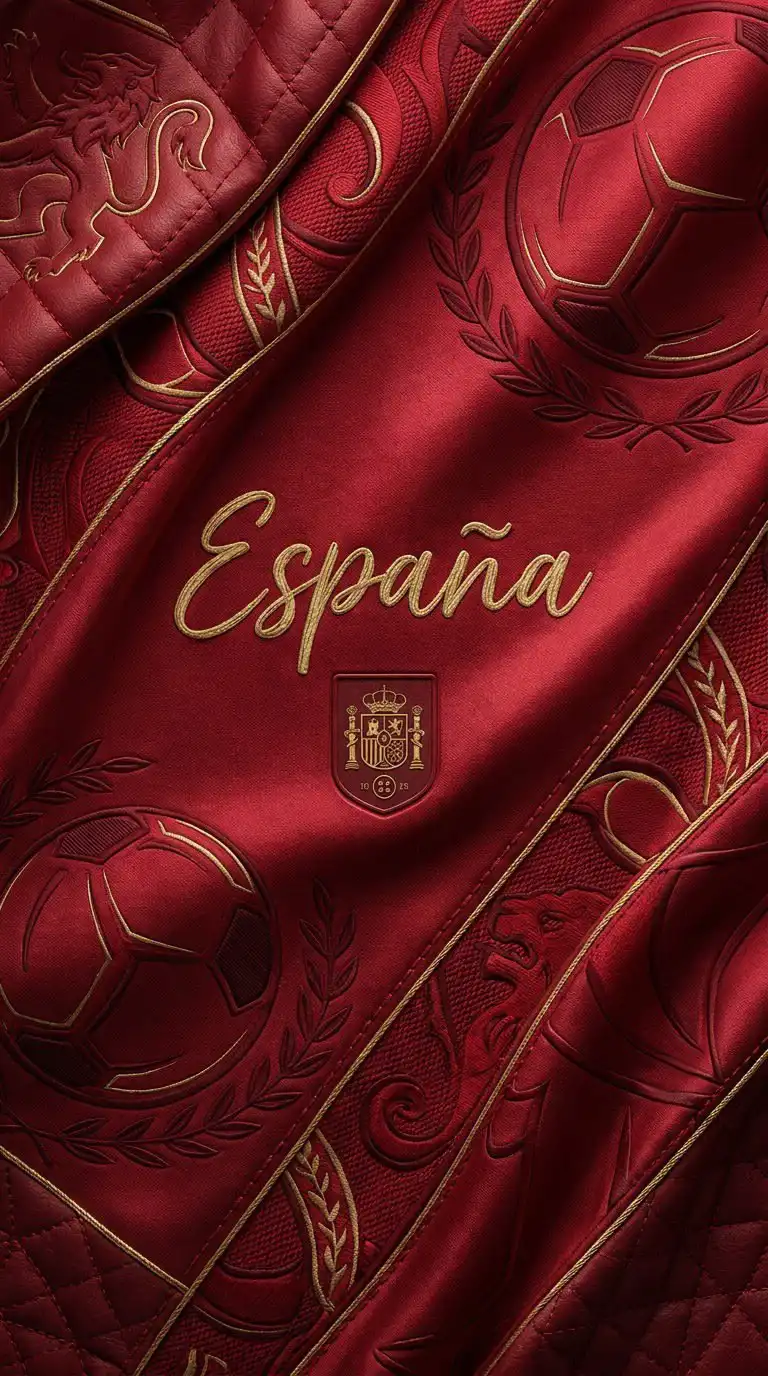Spain National Team Jersey Close Up