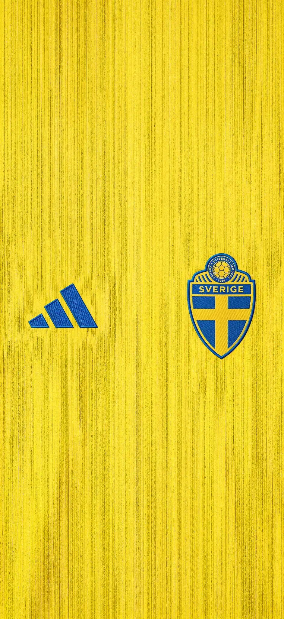 Sweden National Team Adidas Yellow Jersey