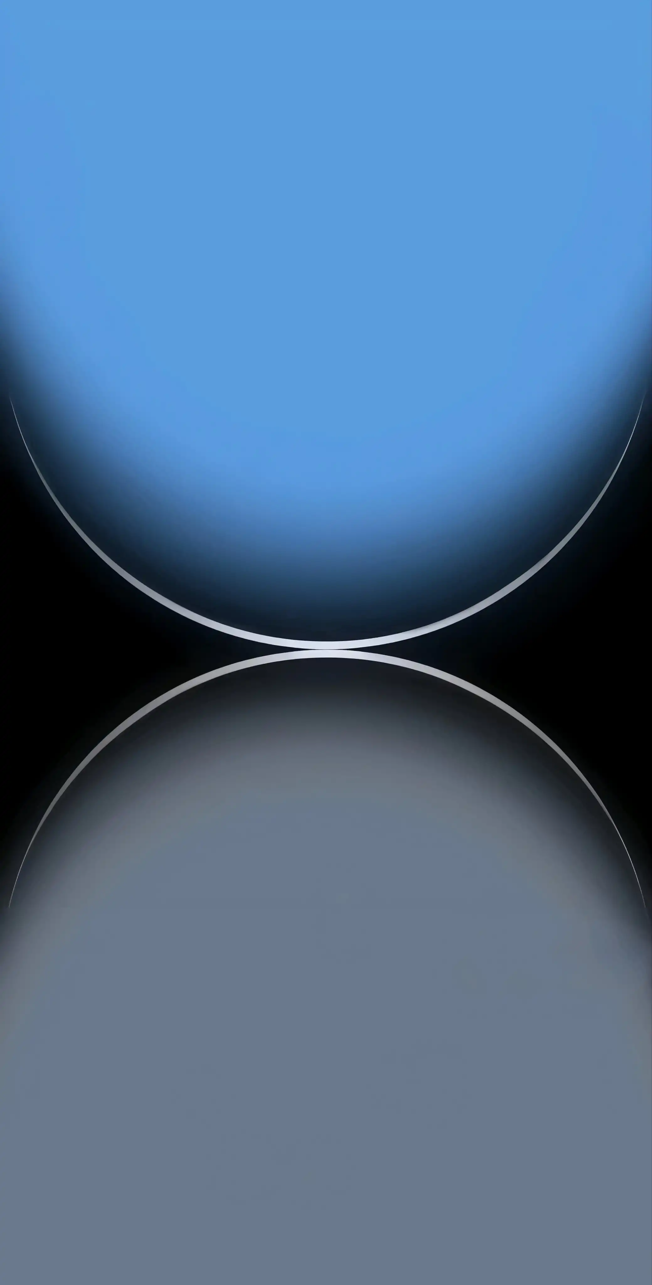 Teal Blue Twin Spheres Minimal Glow 4K