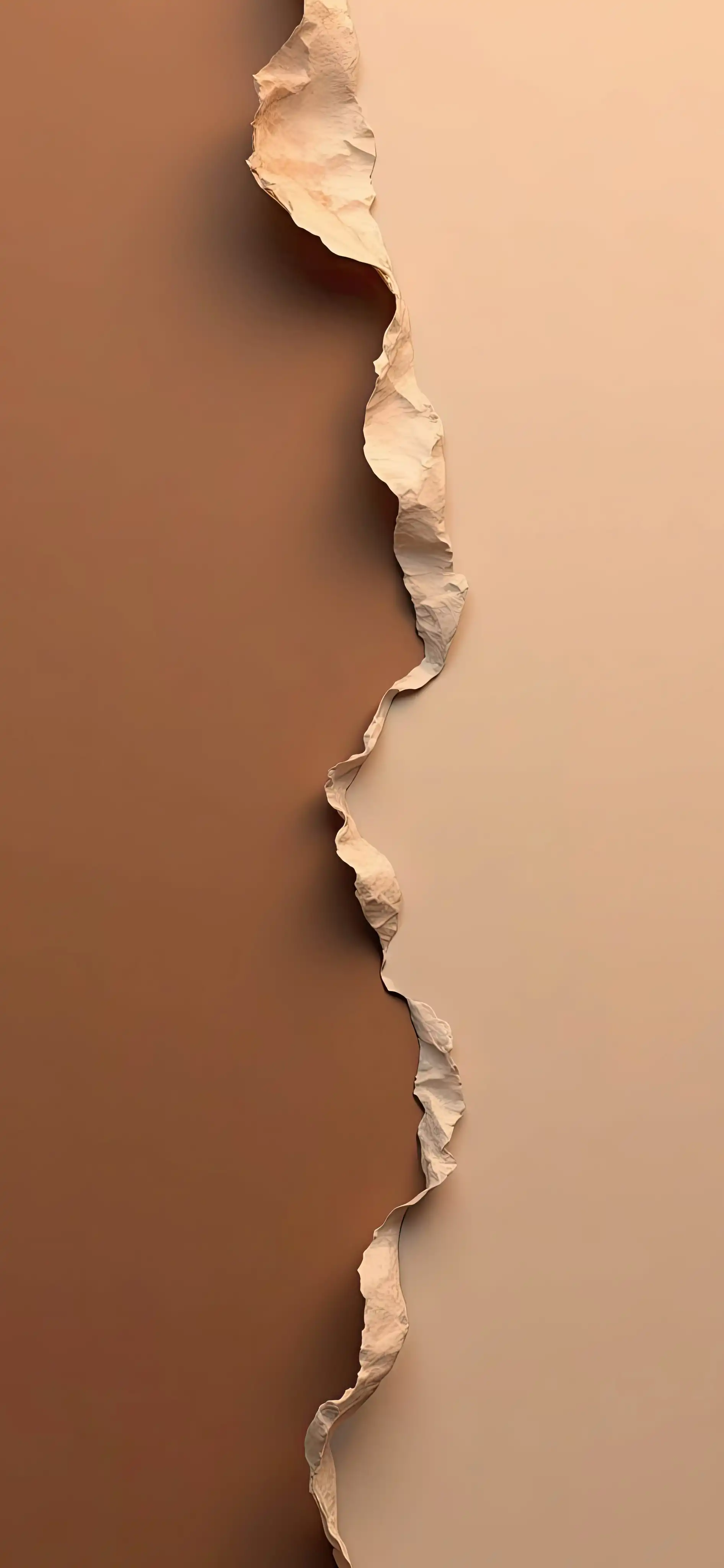 Terracotta Brown Beige Abstract
