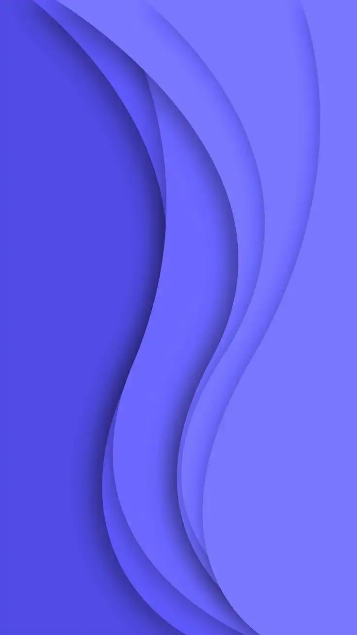 Vibrant Blue Layered Curved Waves
