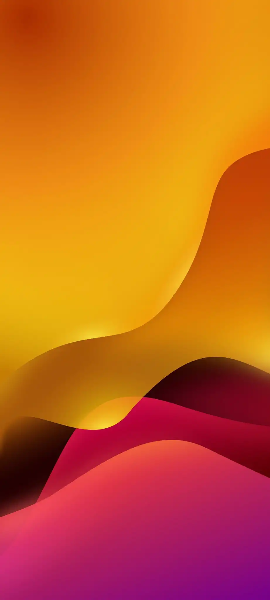 Vibrant Orange Pink Purple Curved
