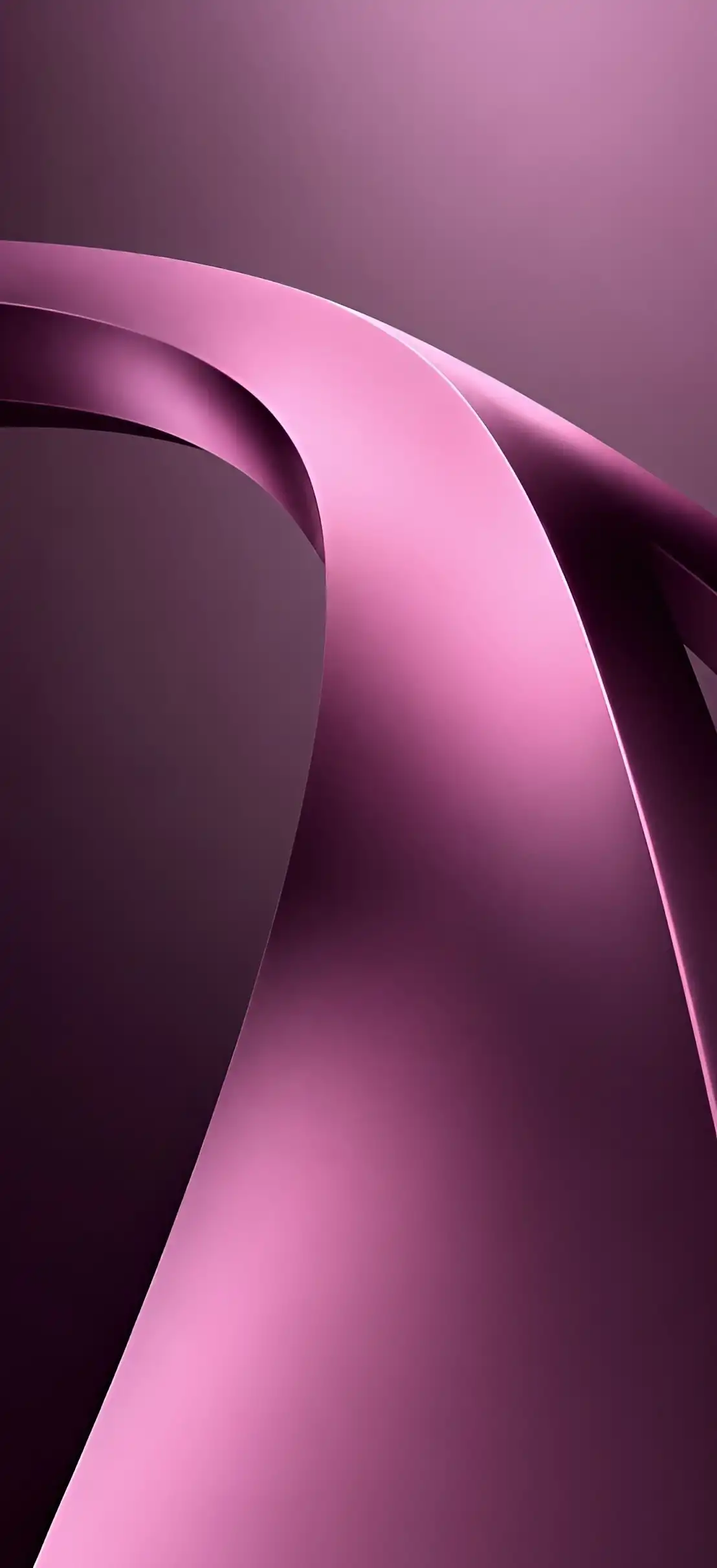 Vibrant Pink Purple Fluid Curve Abstract