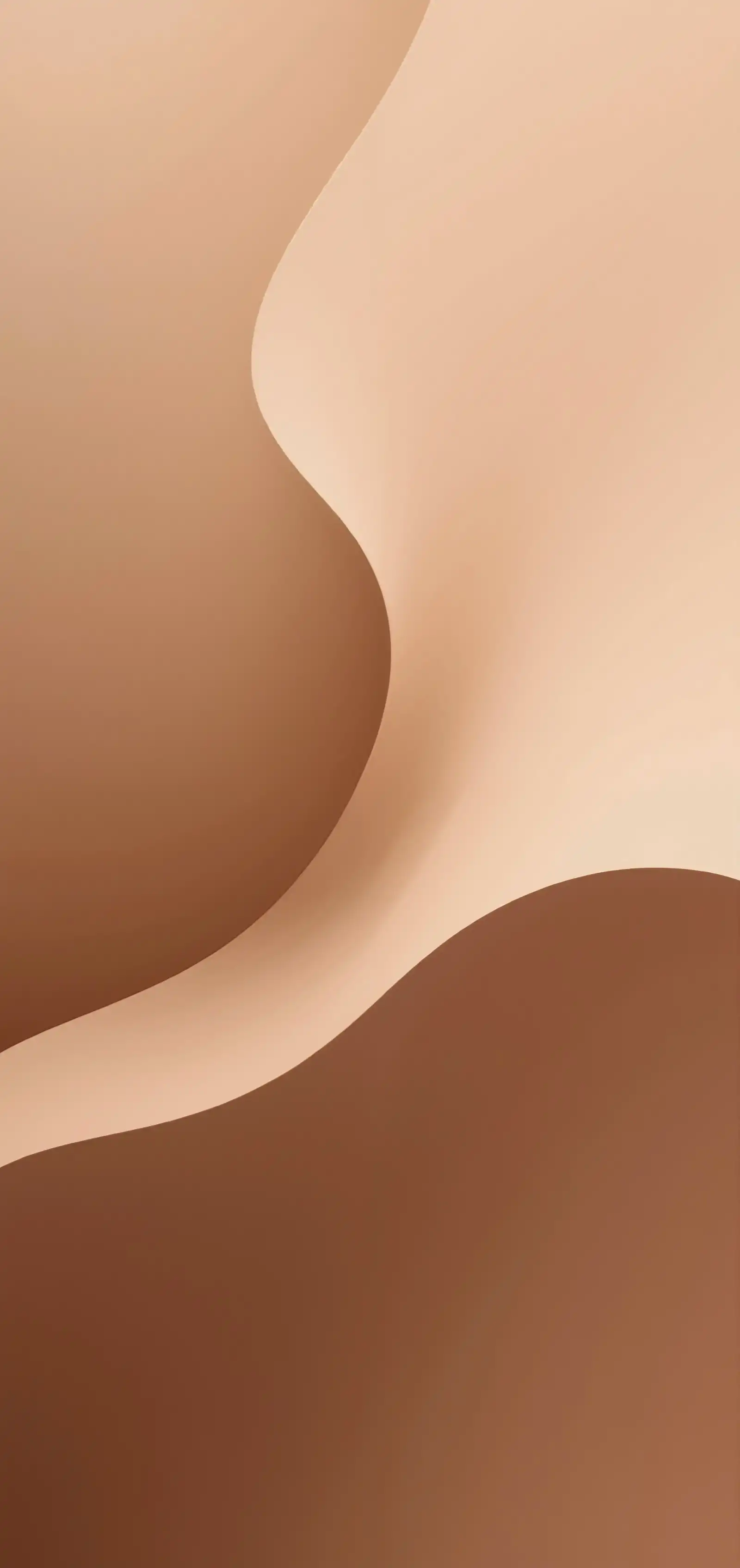 Warm Beige Fluid Organic Curves 4K