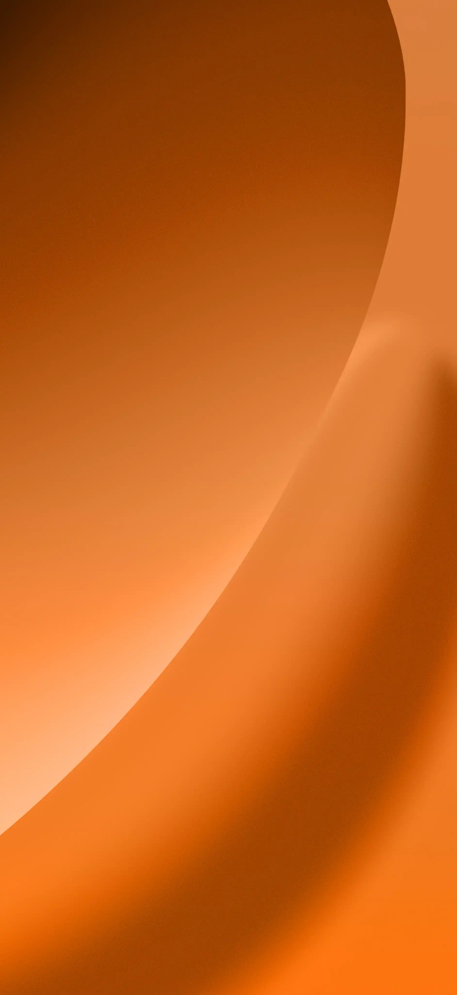 Warm Orange Smooth Flowing Curves 4K