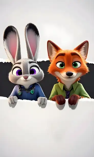 Zootopia Characters Judy Hopps and Nick Wilde